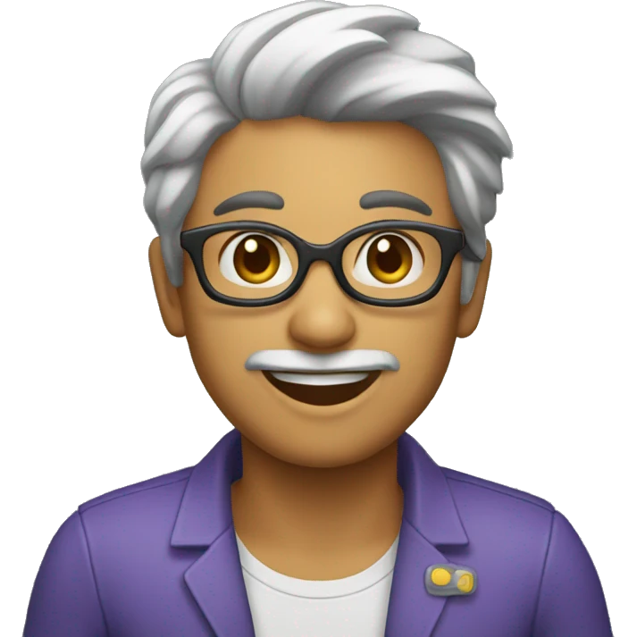 una persona distribuyendo un paquete emoji