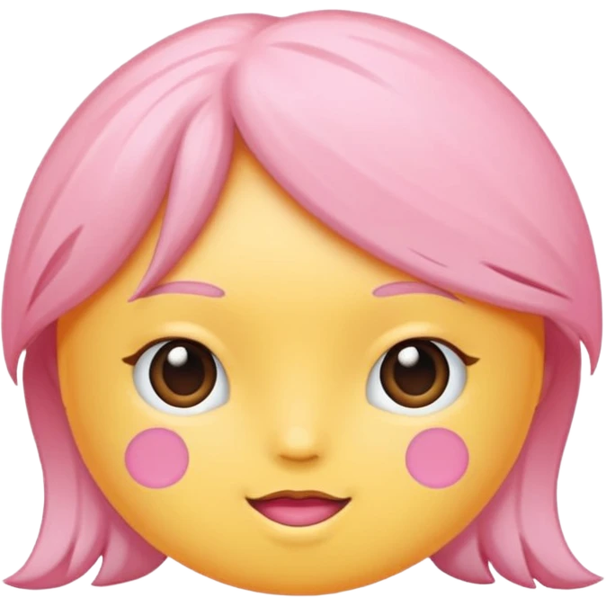 Soft pembe tarzında pembe pastel renginde ifadeler emoji