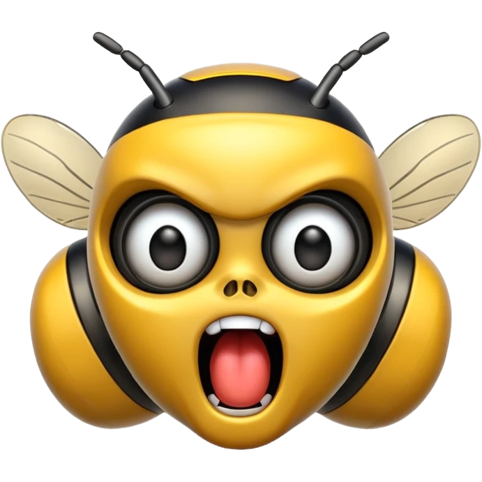 Bumblebee in shock emoji