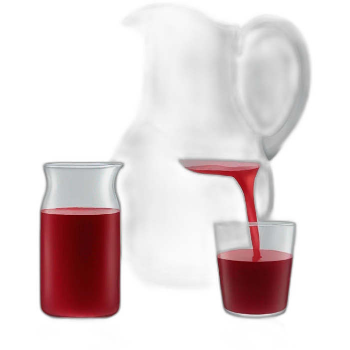 glass jug of red juice emoji