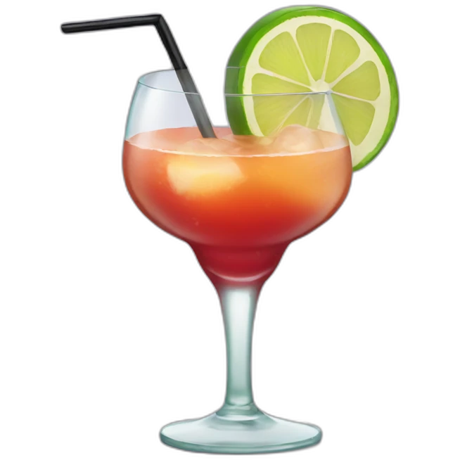 Smiling cocktail emoji