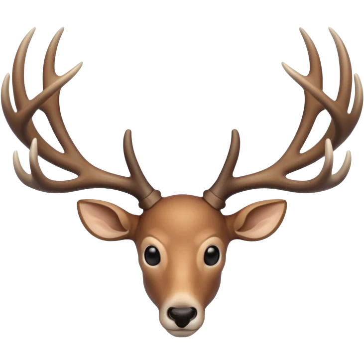 Minimalist deer antlers  emoji
