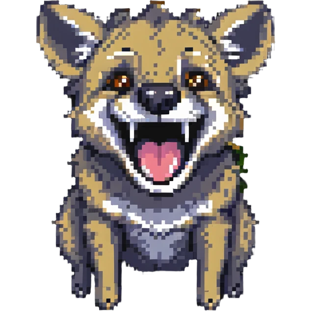 hyena laughing emoji