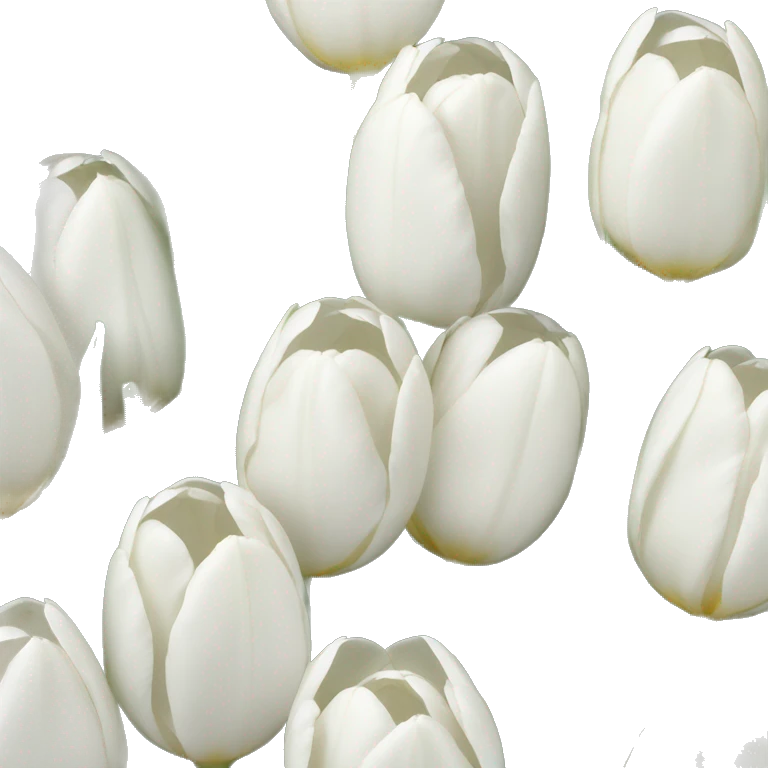 White tulips  emoji