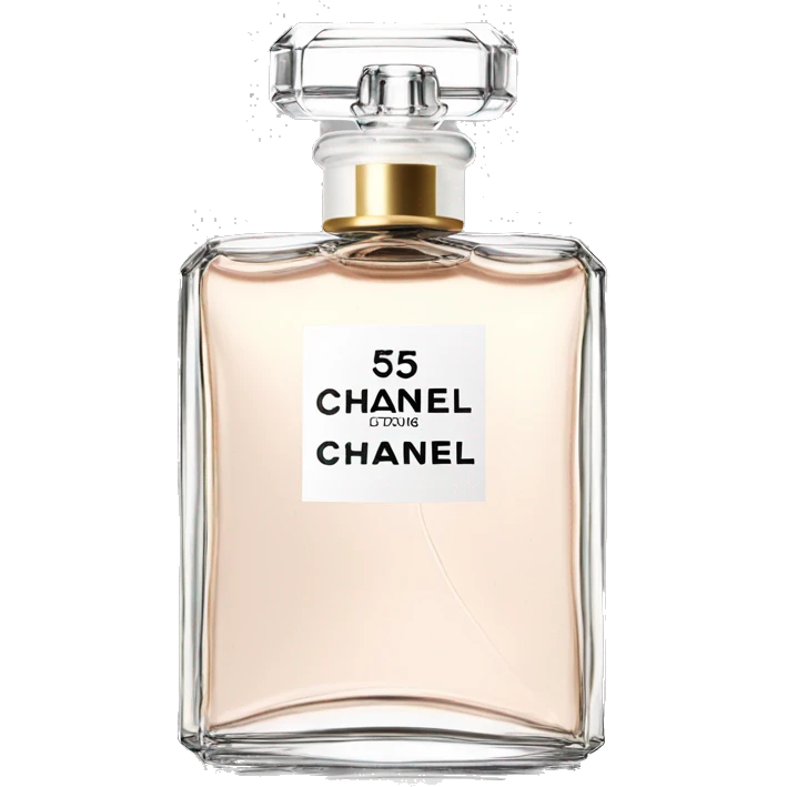 chanel number 5 perfume clear bottle emoji