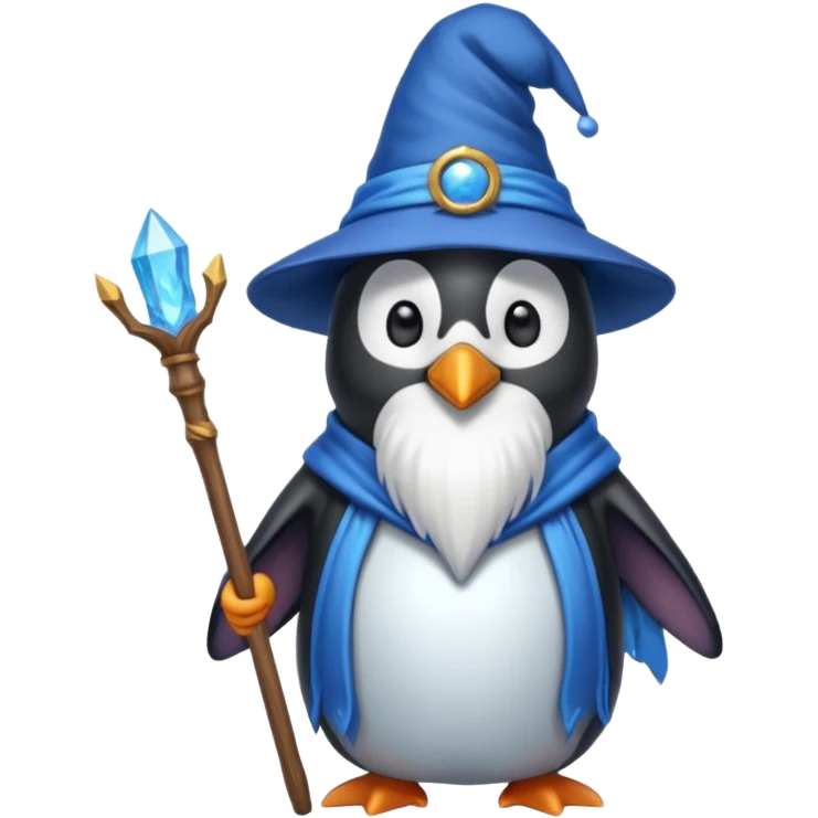 Penguin Wizard emoji