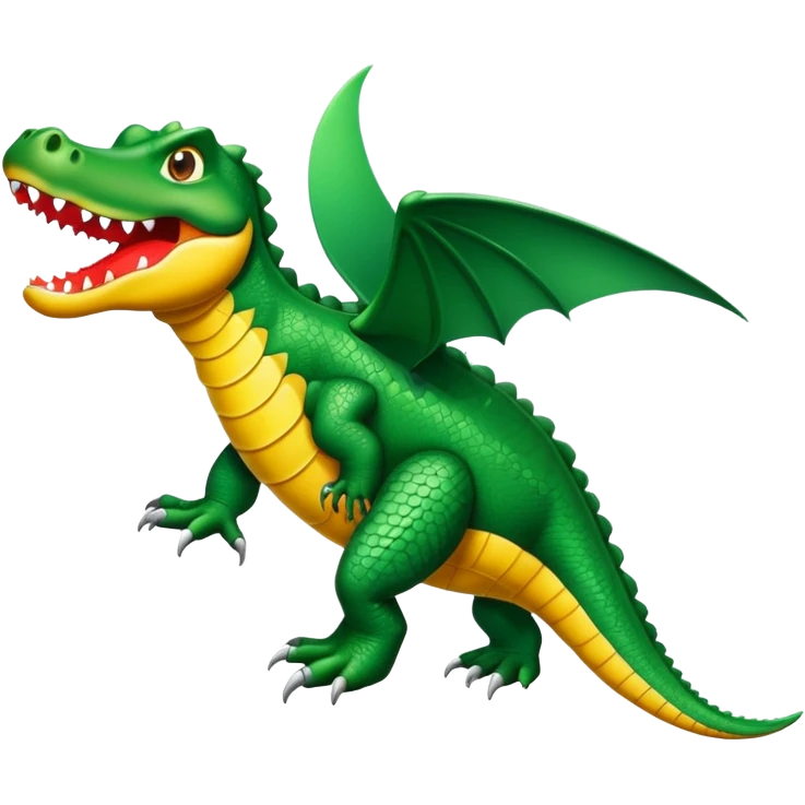 Cocodrilo combinado con un avión  emoji