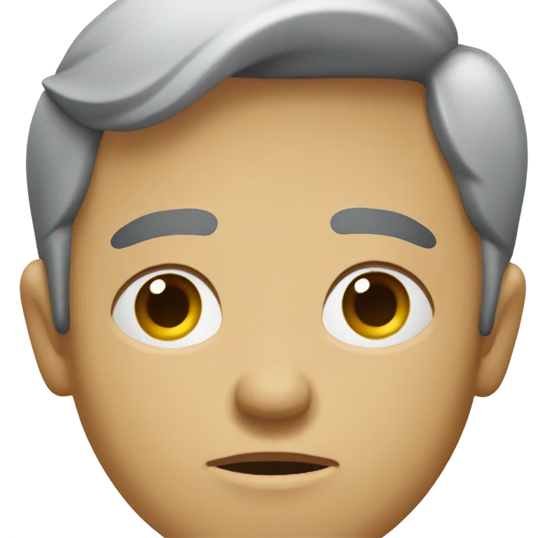 tired and curious emoji