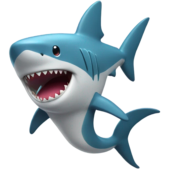 Shark in leotard emoji