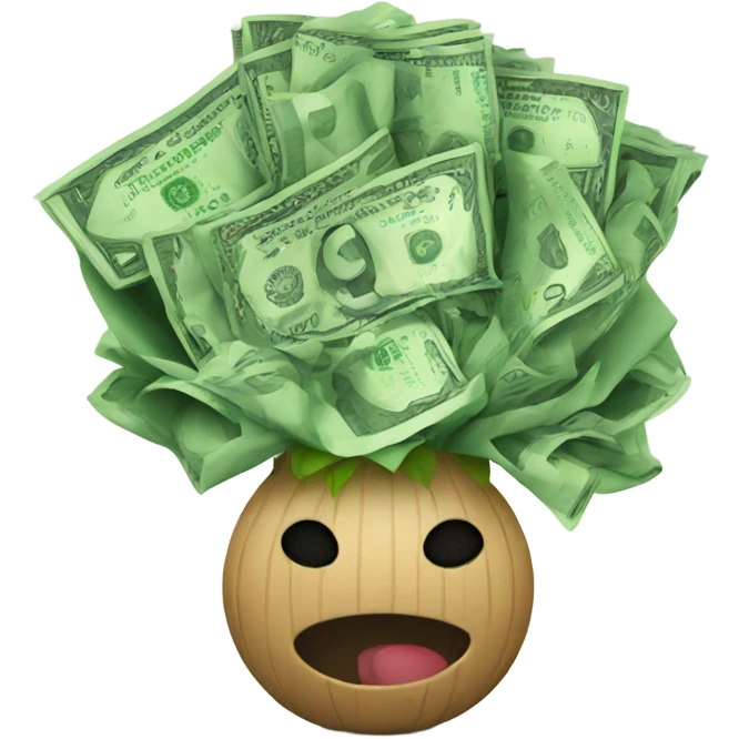 money bouquet emoji