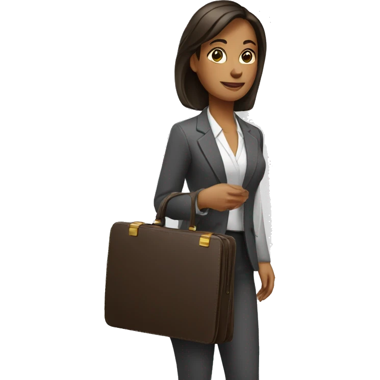 woman holding briefcase emoji