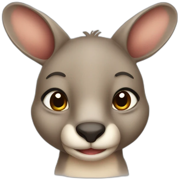 Cute little chubby Kangaroo emoji