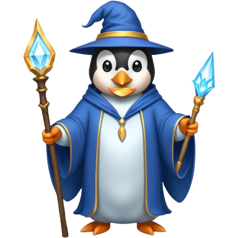 Penguin Wizard emoji