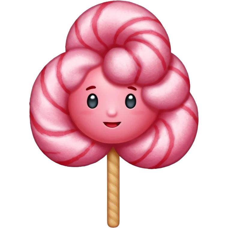 red glitter cotton candy emoji