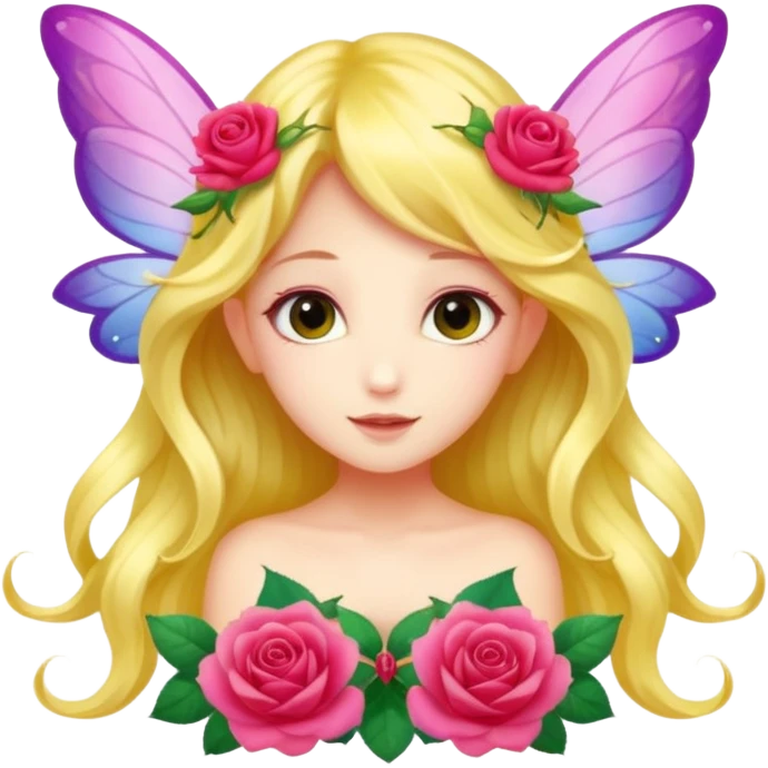 Rose wings,Flower Fairies. emoji