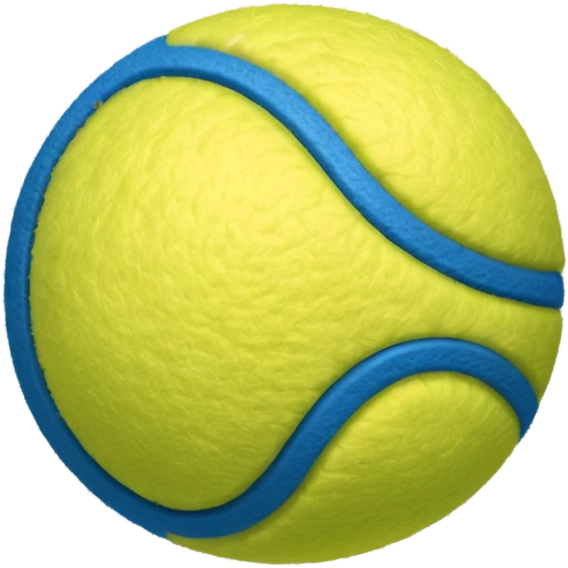 blue tennis ball emoji