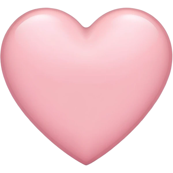 light pink heart emoji