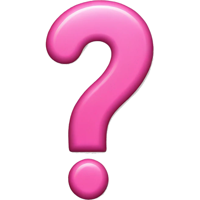 Pink exclamation mark emoji
