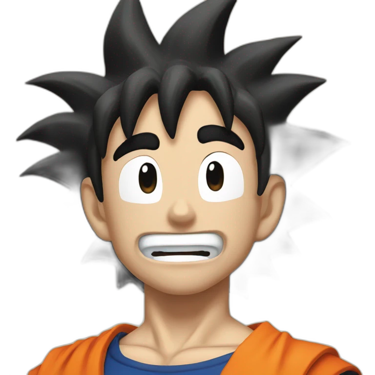 does goku clean nuts? emoji