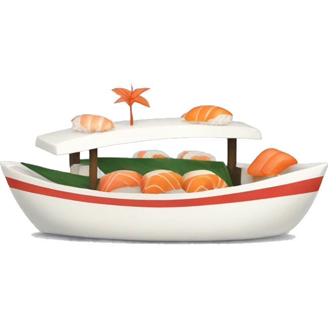 Sushi boat emoji
