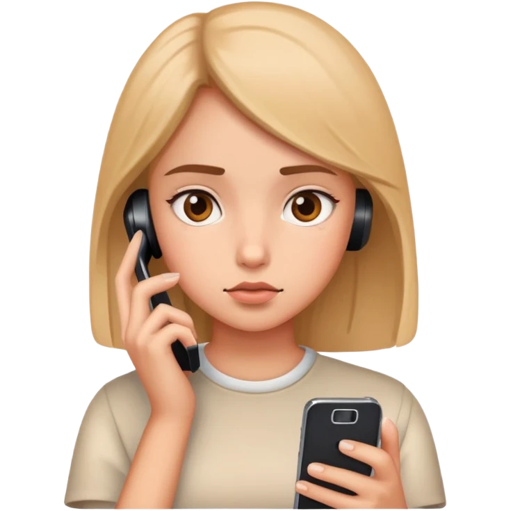 girl phone addicted emoji