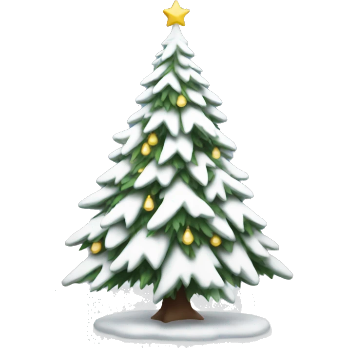 White Christmas tree emoji