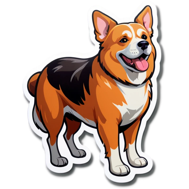 Dog with big butt emoji