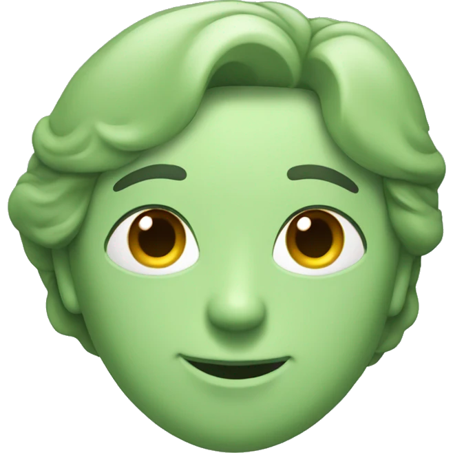 Sage green heart  emoji