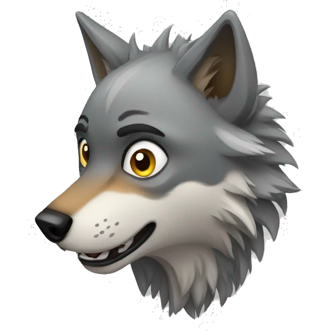 Scared Wolf emoji