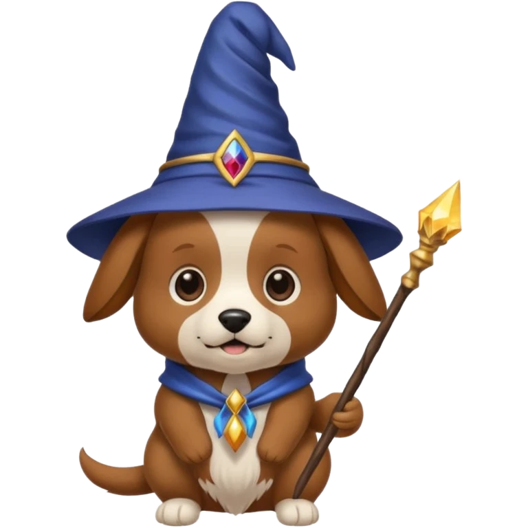 Dog wizard emoji