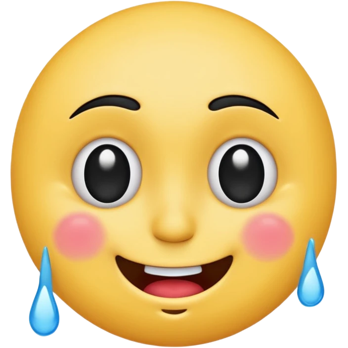 Smiley qui sourit avec des cœur noir et des larmes  emoji