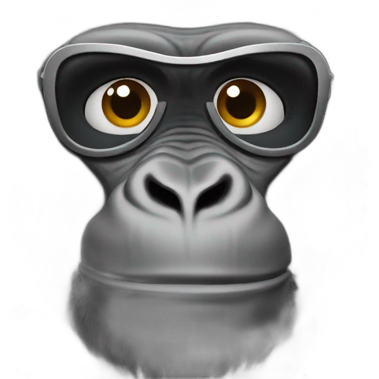 Gorilla in moto emoji