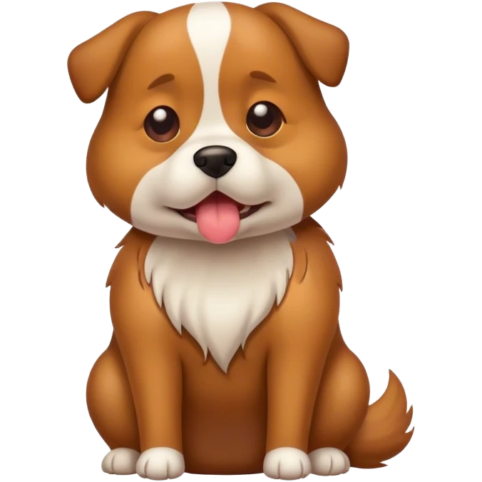Dog pooping emoji