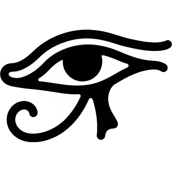 Ancient Egyptian Eye of Horus (Wadjet) symbol emoji