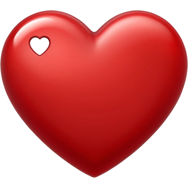 heart with a metallic red finish emoji