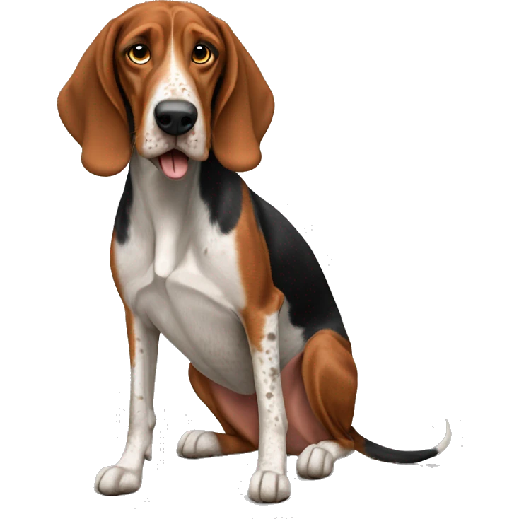 Redtick coonhound emoji