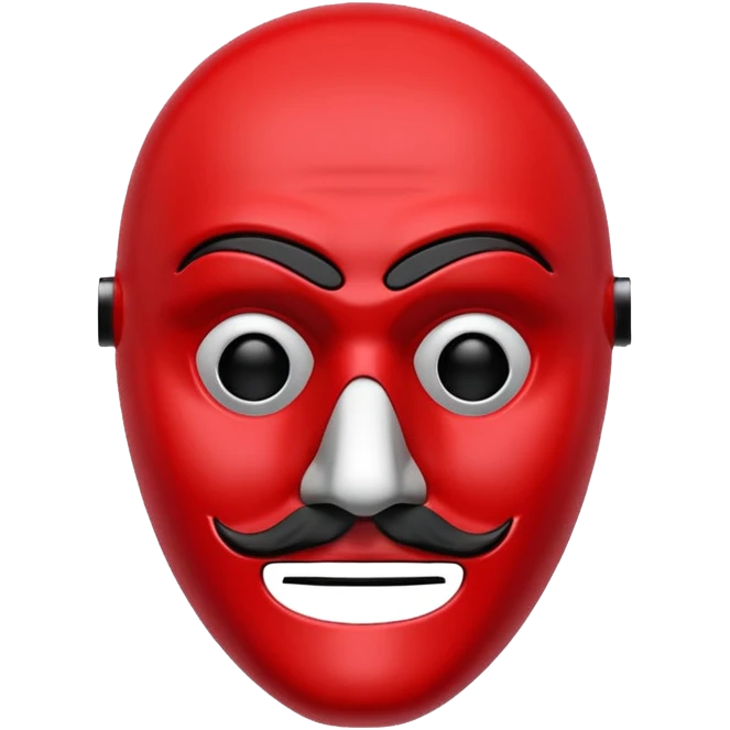 Money heist movie mask emoji