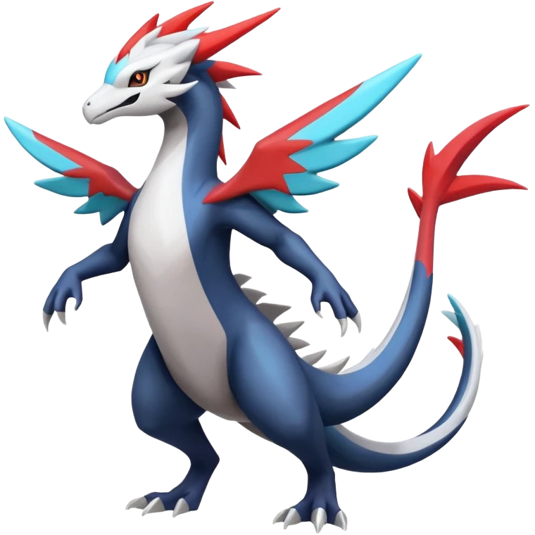 Silvally-Kyurem-Amaura-Latias-Salandit-fusion, full body emoji