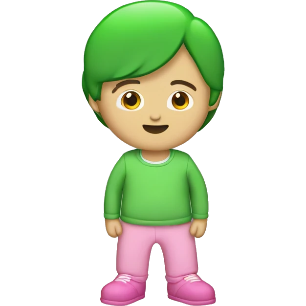 Kaos kaki hijau pink emoji