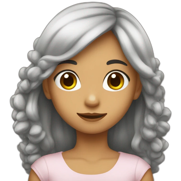 Girl with cest of walnuts emoji