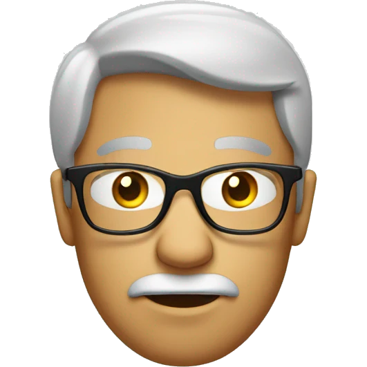 Face with raised eyebrow with glasses emoji