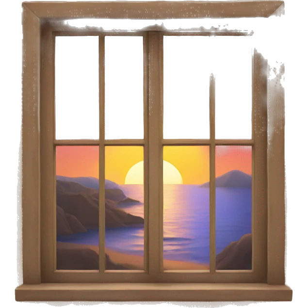 Sunset with window emoji