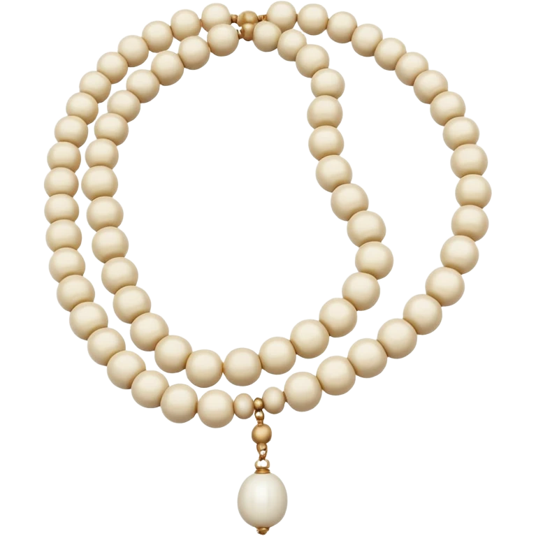 white prayer bead emoji