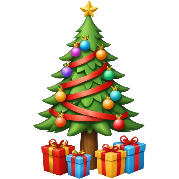 Tree with gifts emoji