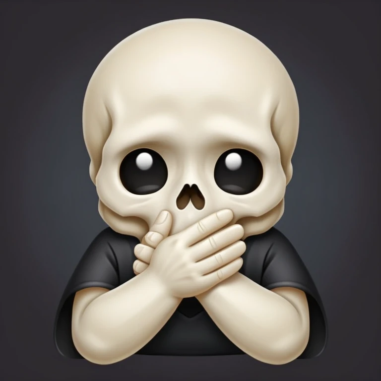 Loudly Crying Face Emoji, Skull Emoji, Folded Hands Emoji emoji