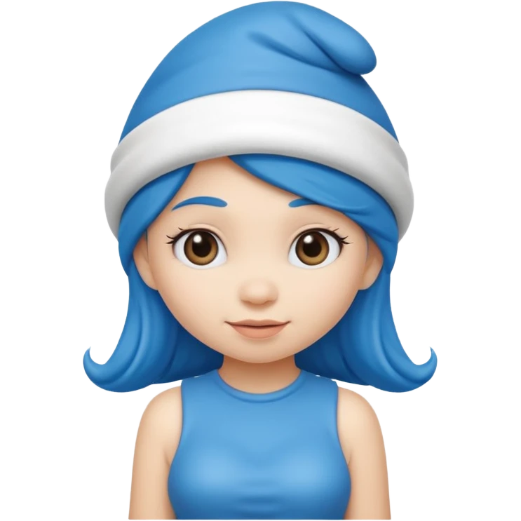girl smurf  emoji