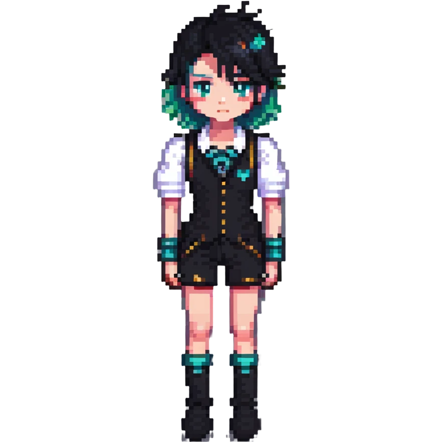 femboy character with a cute androgynous look emoji