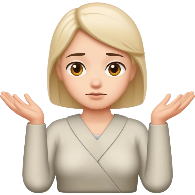 Shrug shoulders  emoji