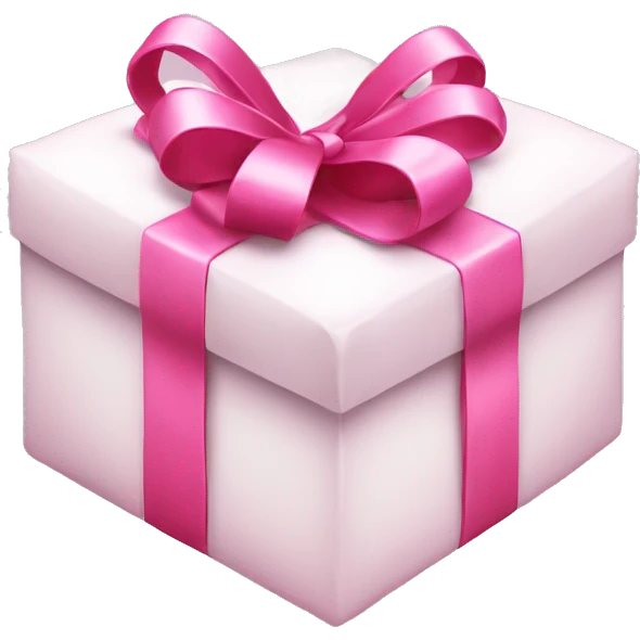 white heart with pink gift 💝  emoji
