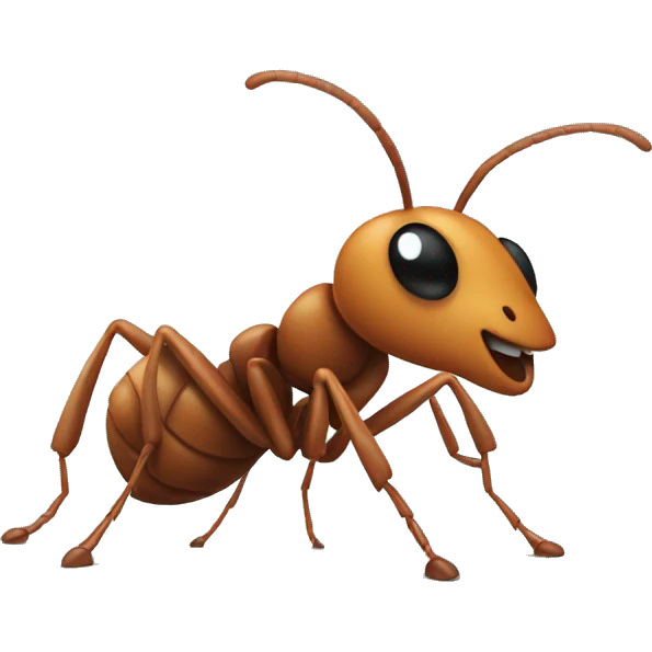 Ant going fast  emoji